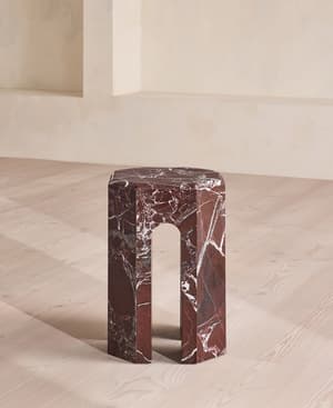 Fitz Side Table - Rosso Levanto Marble - Listing Image