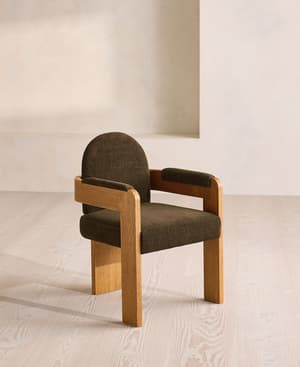 Emerson Dining Chair - Linen Chenille - Chocolate - US - Listing Image