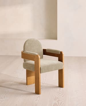 Emerson Dining Chair - Linen Chenille - Stone - US - Listing Image