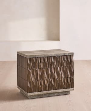 Alani Bedside Table - Travertine - Hover Image