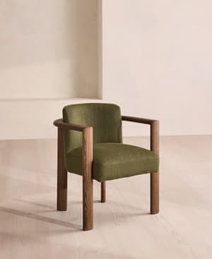 Aria Dining Chair - Wool Linen - Moss - US - Listing Image