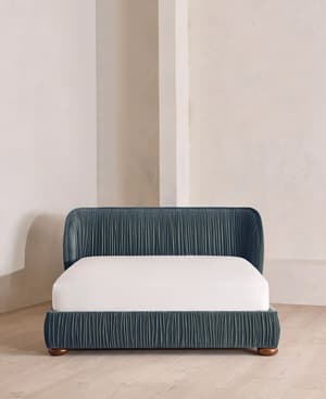 Blair Bed - King - Velvet - Grey Blue - UK - Hover Image