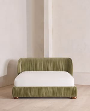 Blair Bed - Queen - Velvet - Lichen - US - Hover Image