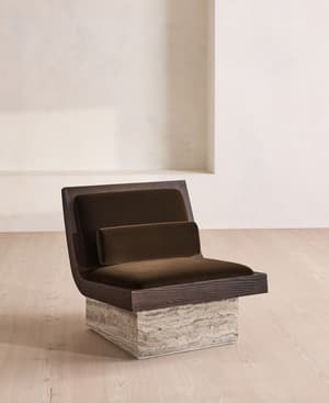 Danilo Armchair - Velvet - Chocolate UK - Hover Image