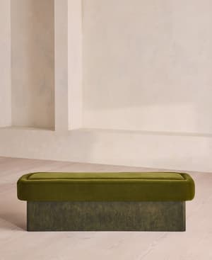 Ralph Bench - Velvet - Olive - UK - Hover Image