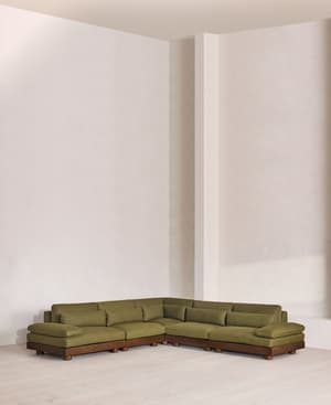 Truro Modular Sofa - Corner Sofa - Wool Linen - Moss UK - Listing Image