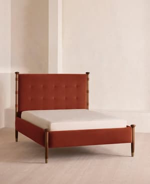 Paolo Bed - King - Velvet - Rust - Listing Image