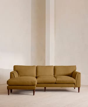 Reya Chaise-end Sofa - Linen - Ochre - US - Listing Image