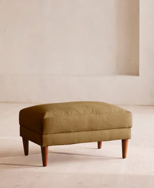 Reya Ottoman - Linen - Ochre - US - Listing Image