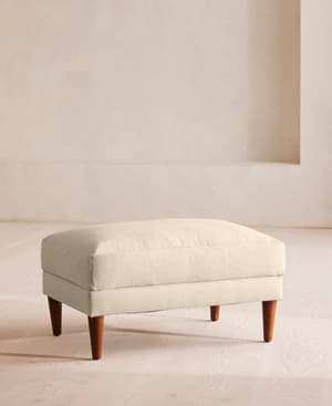 Reya Ottoman - Linen - Bisque - Listing Image