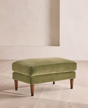 Reya Ottoman - Velvet - Lichen - US - Listing Image