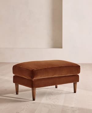 Reya Ottoman - Velvet - Cinnamon - US - Listing Image