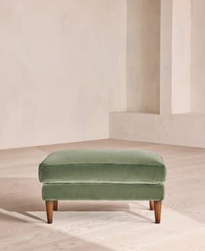 Reya Ottoman - Velvet - Seafoam - US - Hover Image