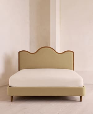 Aubrey Bed - King - Linen - Wheat - Hover Image