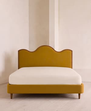 Aubrey Bed - Queen - Linen - Turmeric - US - Listing Image