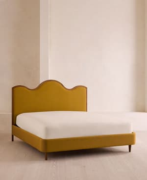 Aubrey Bed - Queen - Linen - Turmeric - US - Hover Image