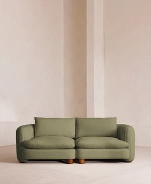 Vivienne Modular Sofa - Three Seater - Linen - Sage - Listing Image