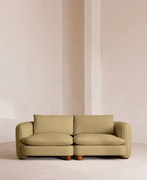 Vivienne Modular Sofa - Three Seater - Linen - Wheat - Listing Image
