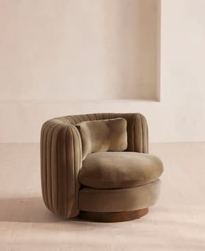 Vivienne Armchair - Velvet - Truffle - US - Listing Image