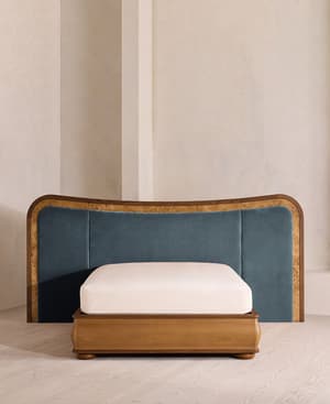 Alana Bed - King - Velvet - Grey Blue - Hover Image