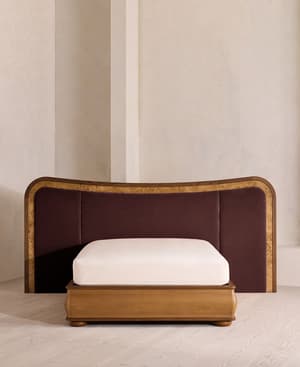 Alana Bed - King - Velvet - Aubergine - UK - Hover Image