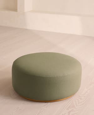 Aline Ottoman - Linen - Sage - UK - Hover Image