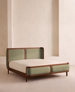 Belsa Bed - Queen - Linen - Sage - US - Listing Image