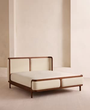 Belsa Bed - Queen - Linen - Bisque - US - Listing Image