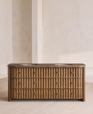 Devon Double Vanity - Dark Emperador - Hover Image