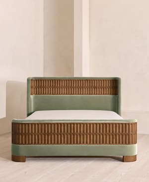 Devon Bed - Queen - Velvet - Seafoam - US - Hover Image