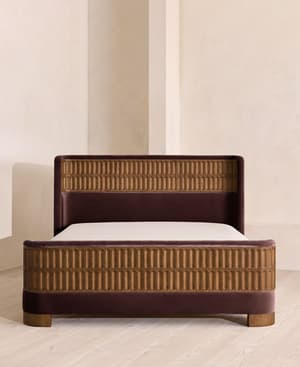 Devon Bed - Queen - Velvet - Aubergine - US - Hover Image