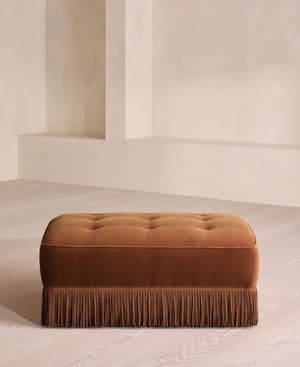 Elowen Ottoman - Velvet - Cinnamon - US - Hover Image