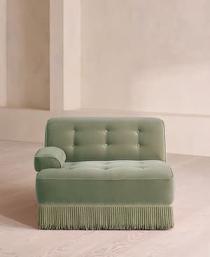Elowen Sectional Sofa - Left Arm Module - Velvet - Seafoam - US - Listing Image