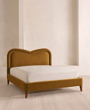 Keira Bed - Super king - Velvet - Mustard - UK - Listing Image