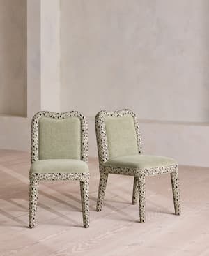 Pair of Keira Dining Chair - Murphy Jacquard - UK - Hover Image