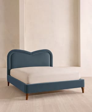 Keira Bed - King - Velvet - Grey Blue - UK - Listing Image