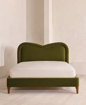Keira Bed - Queen - Velvet - Olive - US - Hover Image