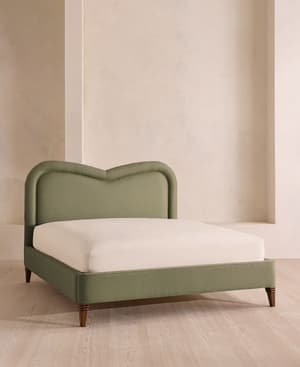 Keira Bed - King - Linen - Sage - UK - Listing Image