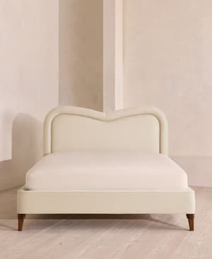 Keira Bed - Superking - Linen - Bisque - UK - Hover Image