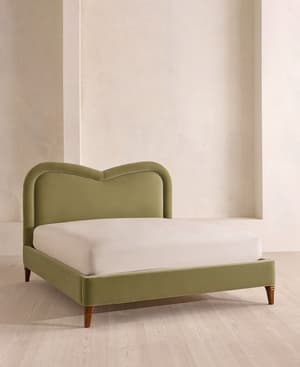Keira Bed - King - Velvet - Lichen - UK - Listing Image