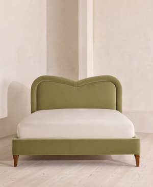 Keira Bed - Queen - Velvet - Lichen - US - Hover Image