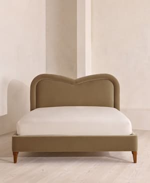 Keira Bed - King - Velvet - Truffle - UK - Hover Image