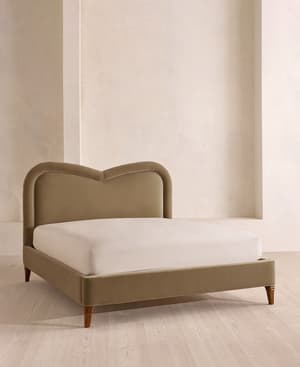 Keira Bed - Queen - Velvet - Truffle - US - Listing Image