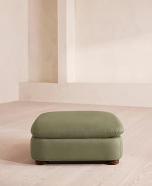 Rava Ottoman - Linen - Sage - Listing Image