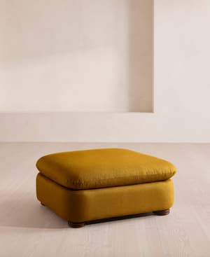 Rava Ottoman - Linen - Turmeric - US - Hover Image