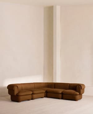 Rava Modular Sofa - Corner Sofa - Linen - Terracotta - UK - Listing Image