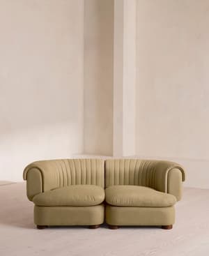 Rava Sectional Sofa - Three Seater - Linen - Wheat - US - Listing Image
