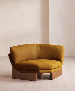 Tellis Corner Chair - Linen - Turmeric - US - Hover Image