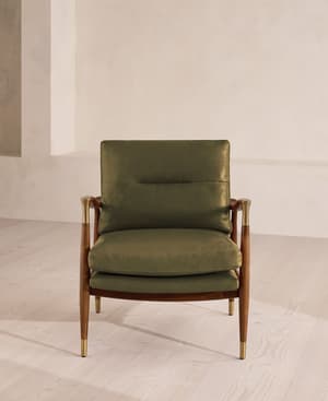 Theodore Armchair - Leather Moss - US - Hover Image