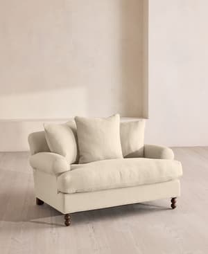 Audrey Loveseat - Linen - Bisque - Listing Image